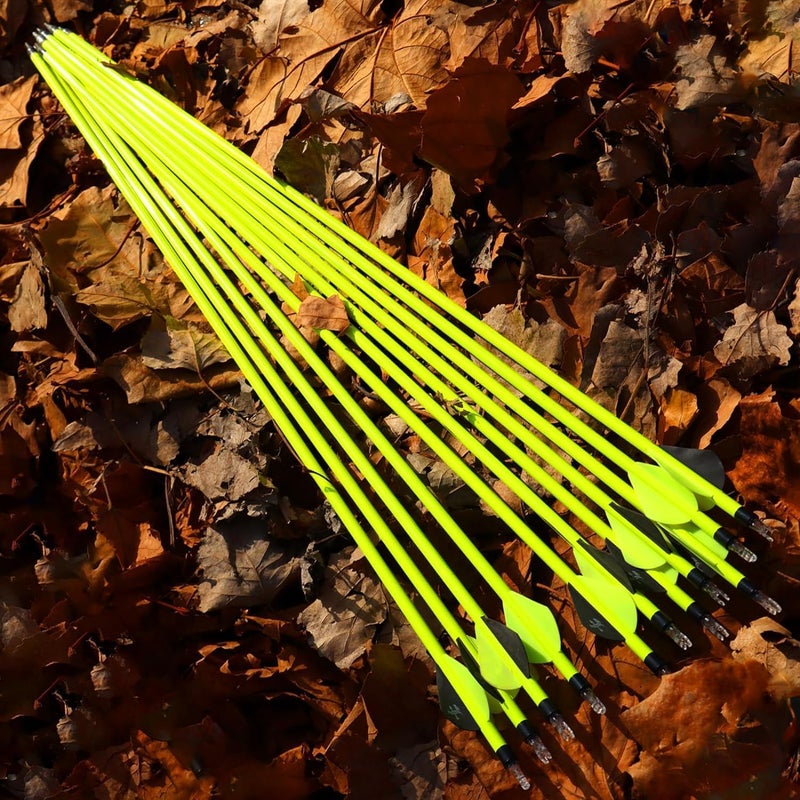 sf. 28 30 inch Carbon Arrow Practice Hunting Arrows Spine 500 for Compound & Recurve Bow(Pack of 12) - Image 5